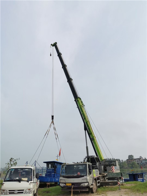 遂昌县桥梁建设吊装案例